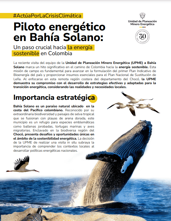 Piloto energético en Bahía Solano