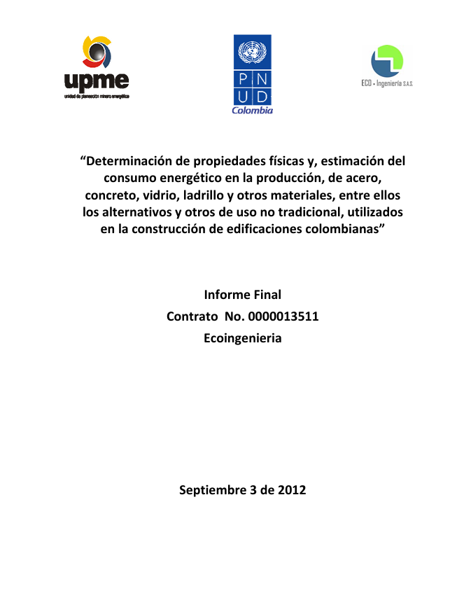 Card Informe final contrato UPME PNUD ECOINGENIERIA