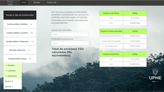 Calculadora de Emisiones