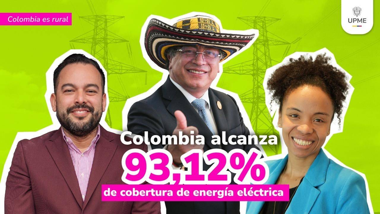 Colombia alcanza 93,12 % de cobertura de energía eléctrica